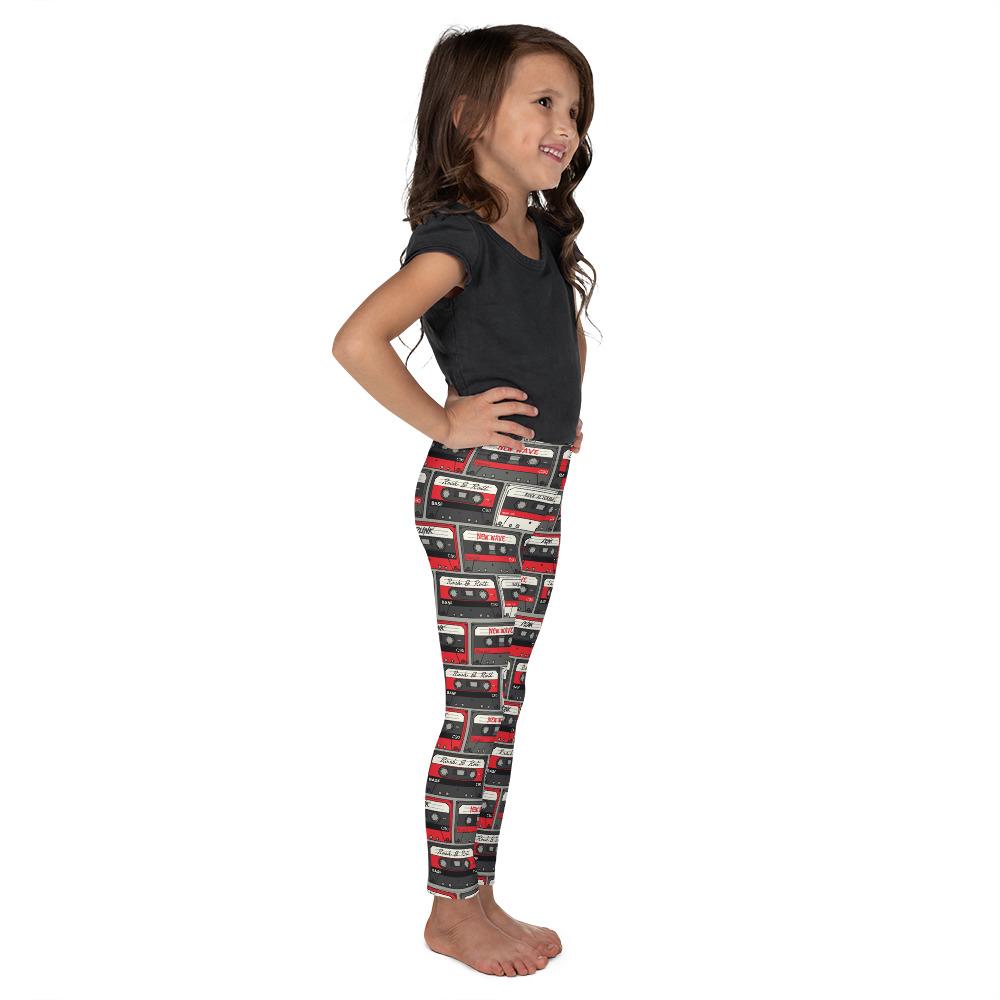 Retro Cassette Tapes Kid's Leggings Gearbunch