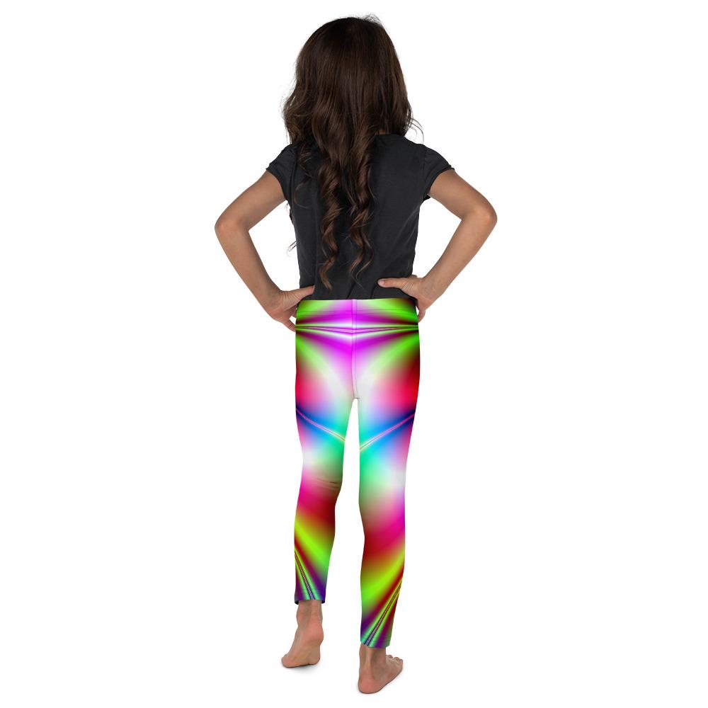 Psychedelic Neon Kid's Leggings Gearbunch