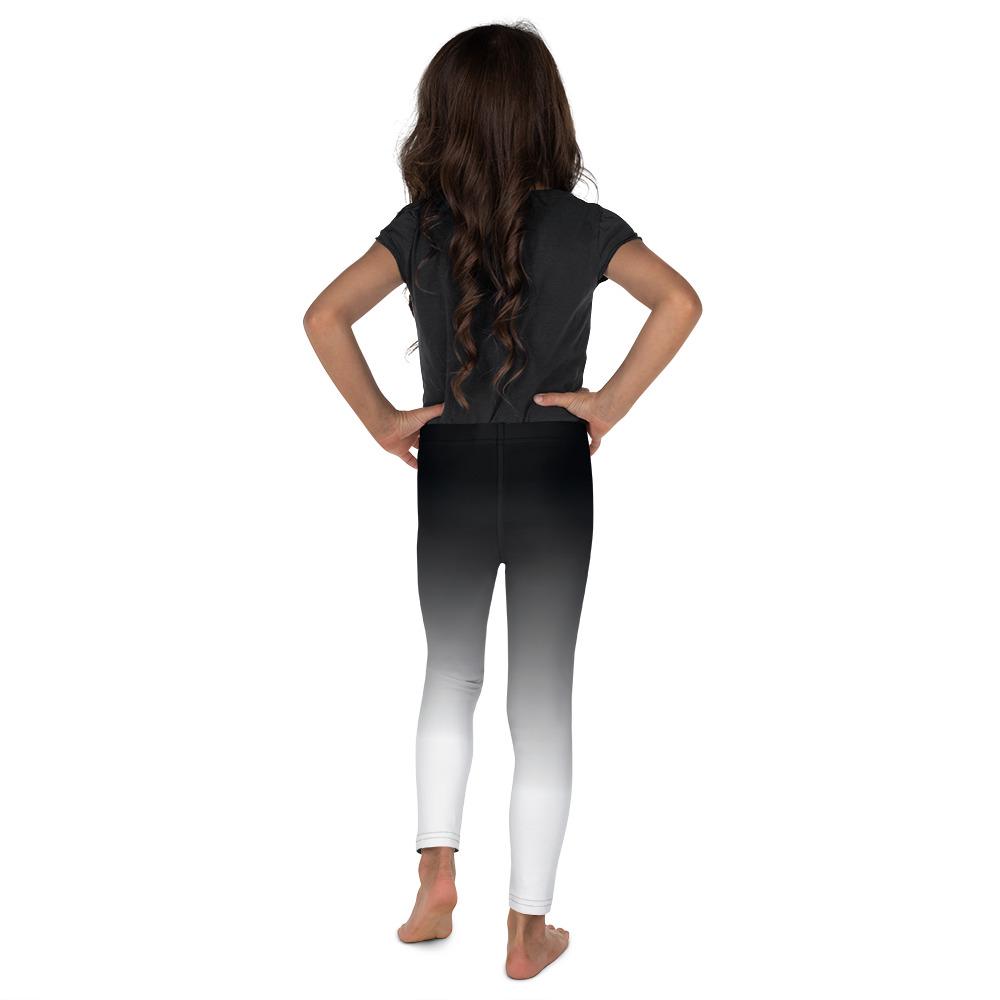 Ombre Black to White Kid's Leggings Gearbunch