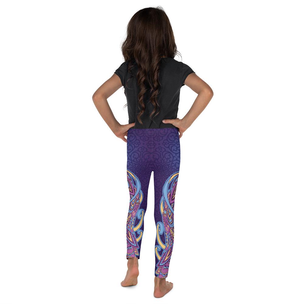 Ornamental Peacock Kid's Leggings Gearbunch