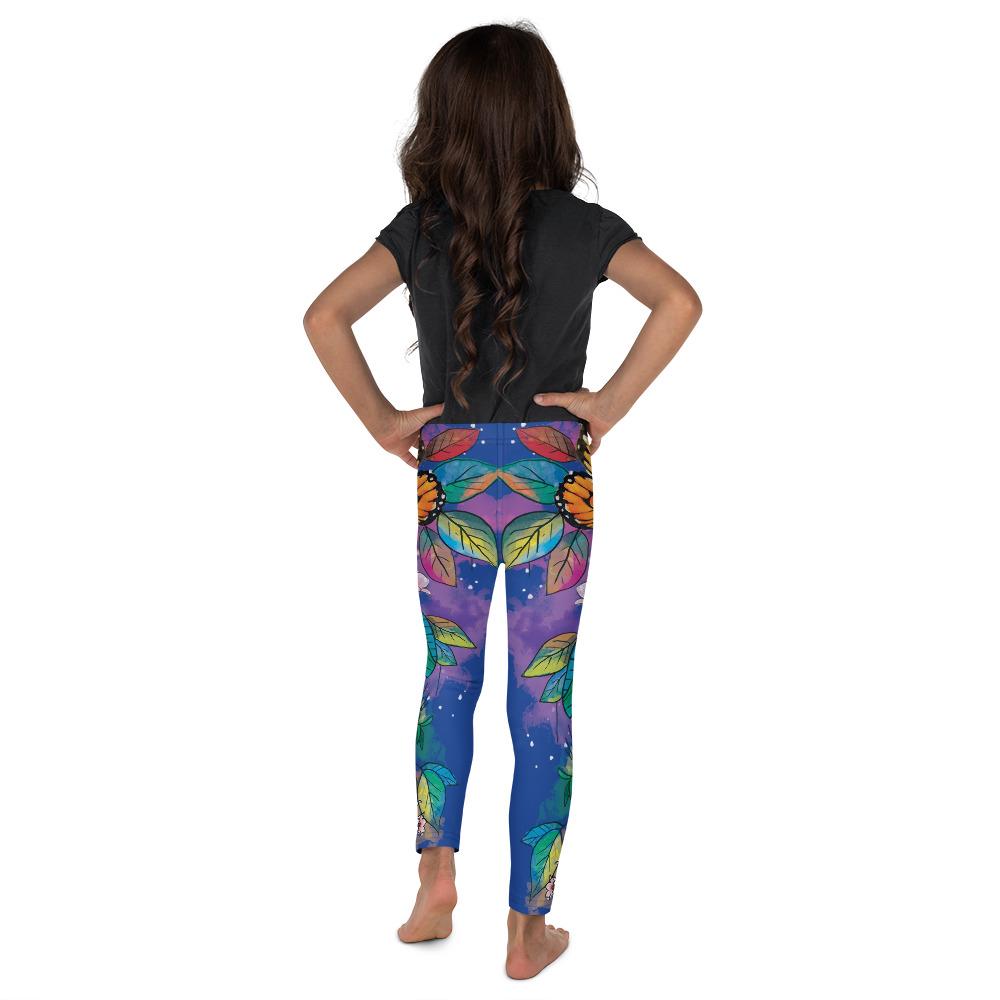 Blue Metamorphosis Kid's Leggings Gearbunch