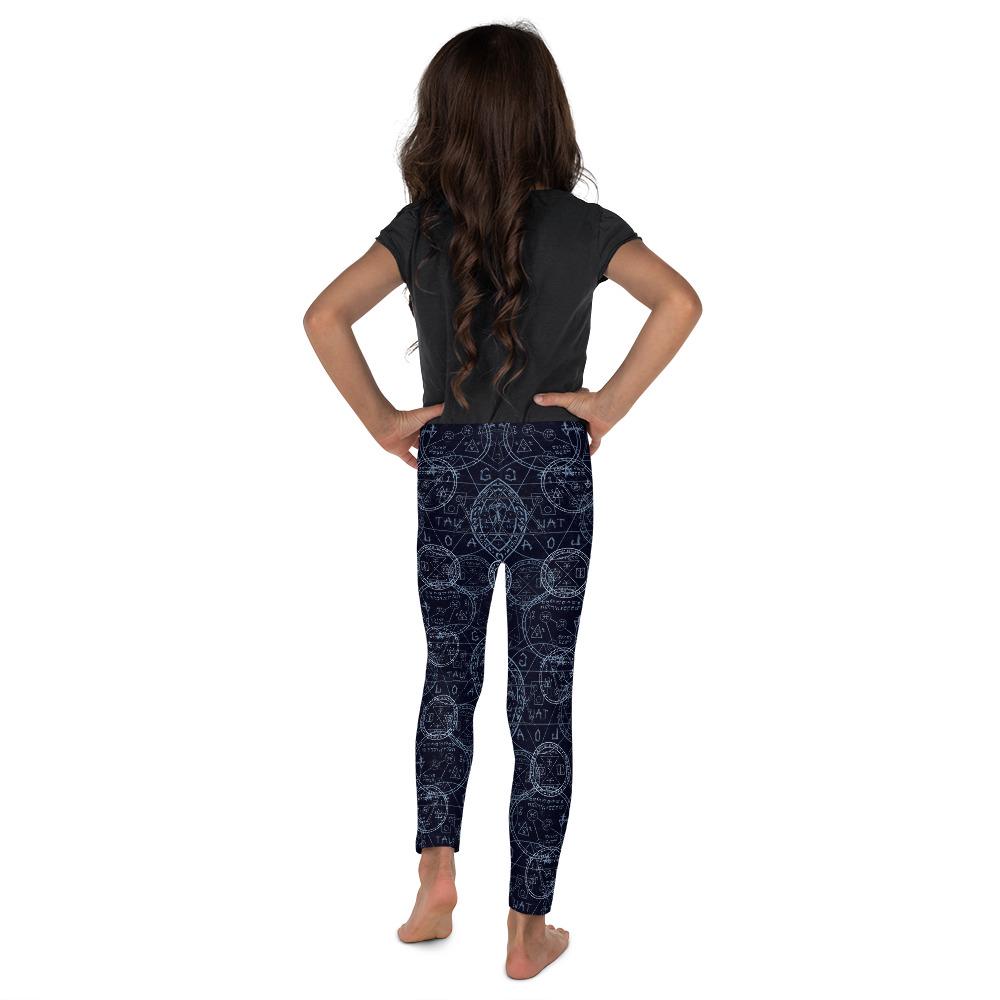 Kids Children Witchcraft Leggings Blue/Navy/White | Gearbunch.com