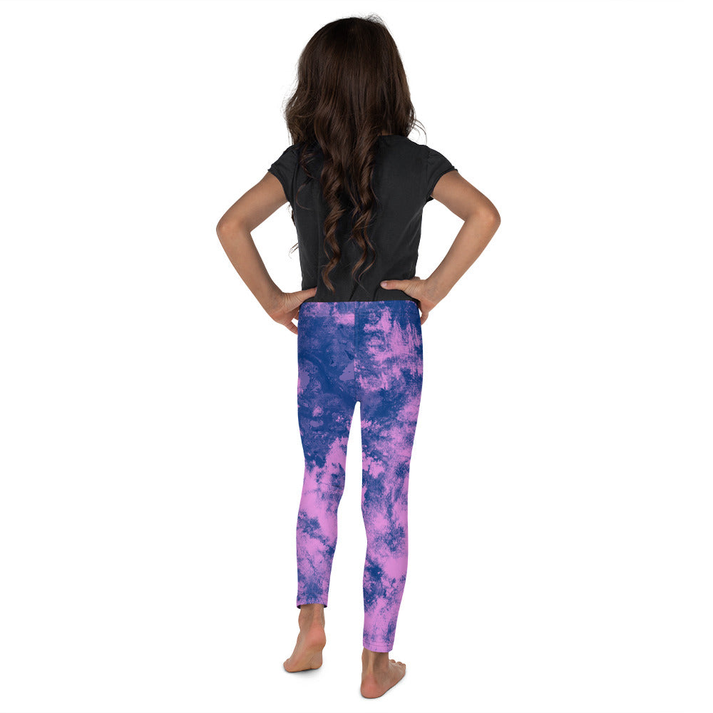 Kids Children Navy Glaze Kid's Leggings Blue/Purple | Gearbunch.com