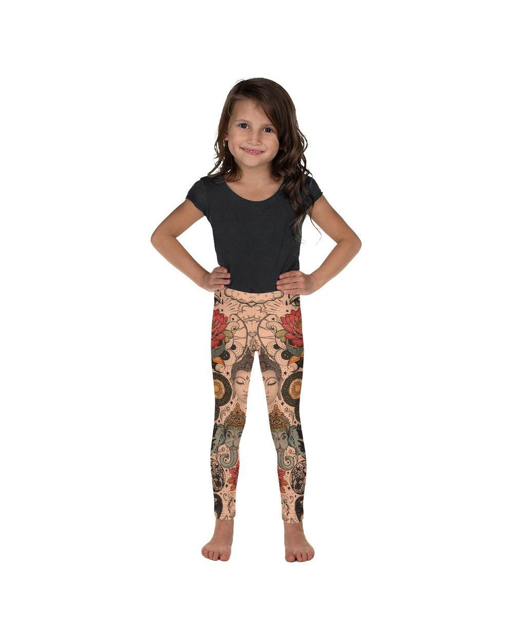 Tattooed Lotus Kid's Leggings Gearbunch