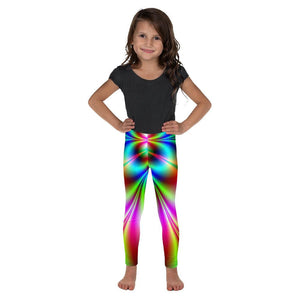 Psychedelic Neon Kid's Leggings Gearbunch