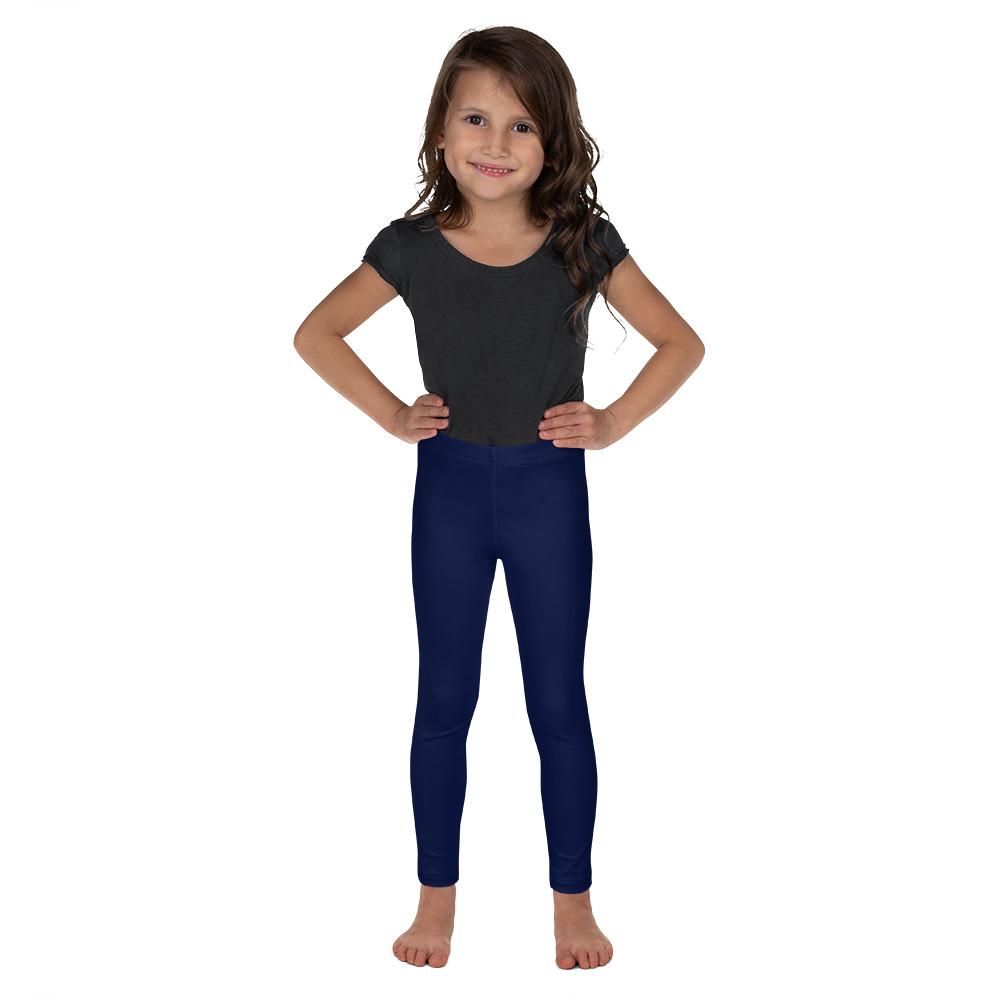 Solid Ocean Blue Kid's Leggings Gearbunch