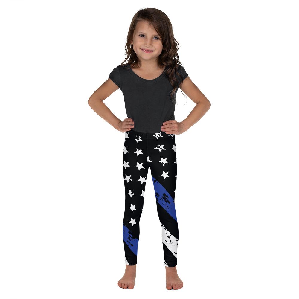 Thin Blue Line Kid's Leggings Gearbunch