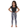 Kids Children Optical Illusion Stripes Leggings Blue/White/Navy | Gearbunch.com