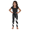 Kids Children Black & White American Flag Leggings | Gearbunch.com