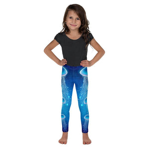 Kids Children Jellyfish Scuba Diving Leggings Blue | Gearbunch.com