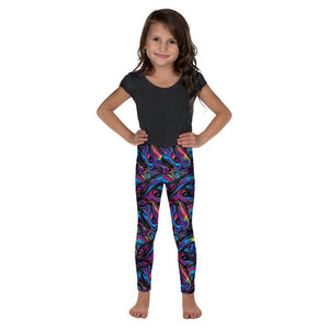 Psychedelic Neon Paint Kid's Leggings