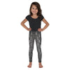 Kid Children Tiny Skeletons Creeping Up Leggings Black | Gearbunch.com