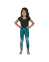 Kid Children Cyan Blue Lotus Leggings Blue/Black/White | Gearbunch.com