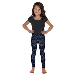 Kids Children Witchcraft Leggings Blue/Navy/White | Gearbunch.com