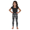 Kids Children B&W Ugly Christmas Leggings Black/White | Gearbunch.com