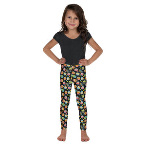 Kids Children Easter Egg Leggings Black/Green/Pink | Gearbunch.com