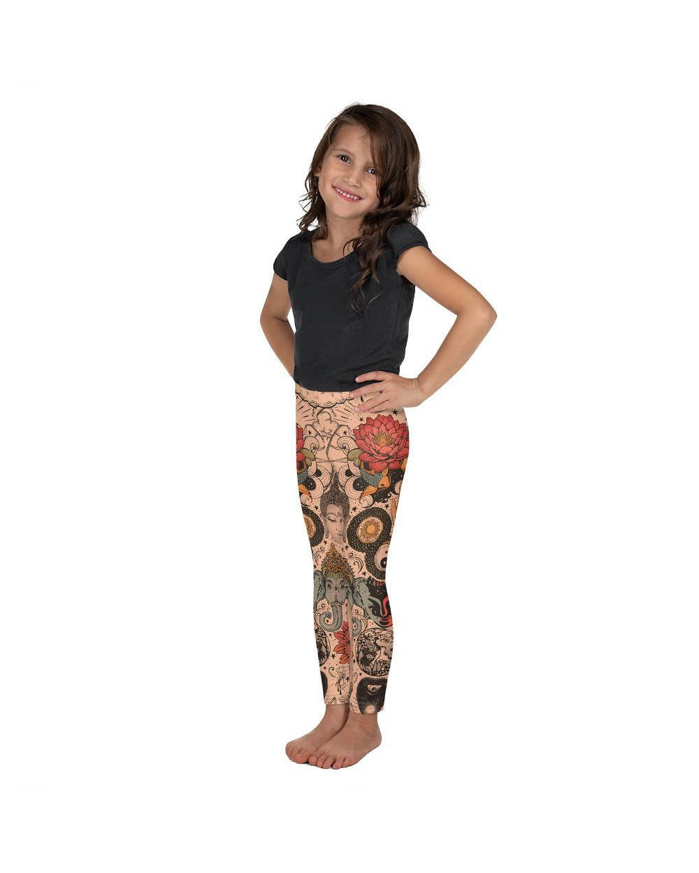 Tattooed Lotus Kid's Leggings Gearbunch