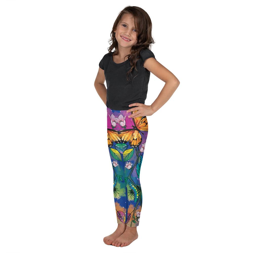 Blue Metamorphosis Kid's Leggings Gearbunch