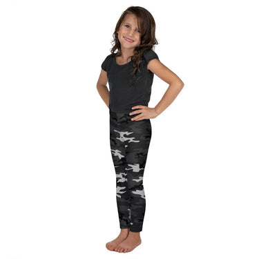 Kids Children Brown Camo Leggings Brown/White