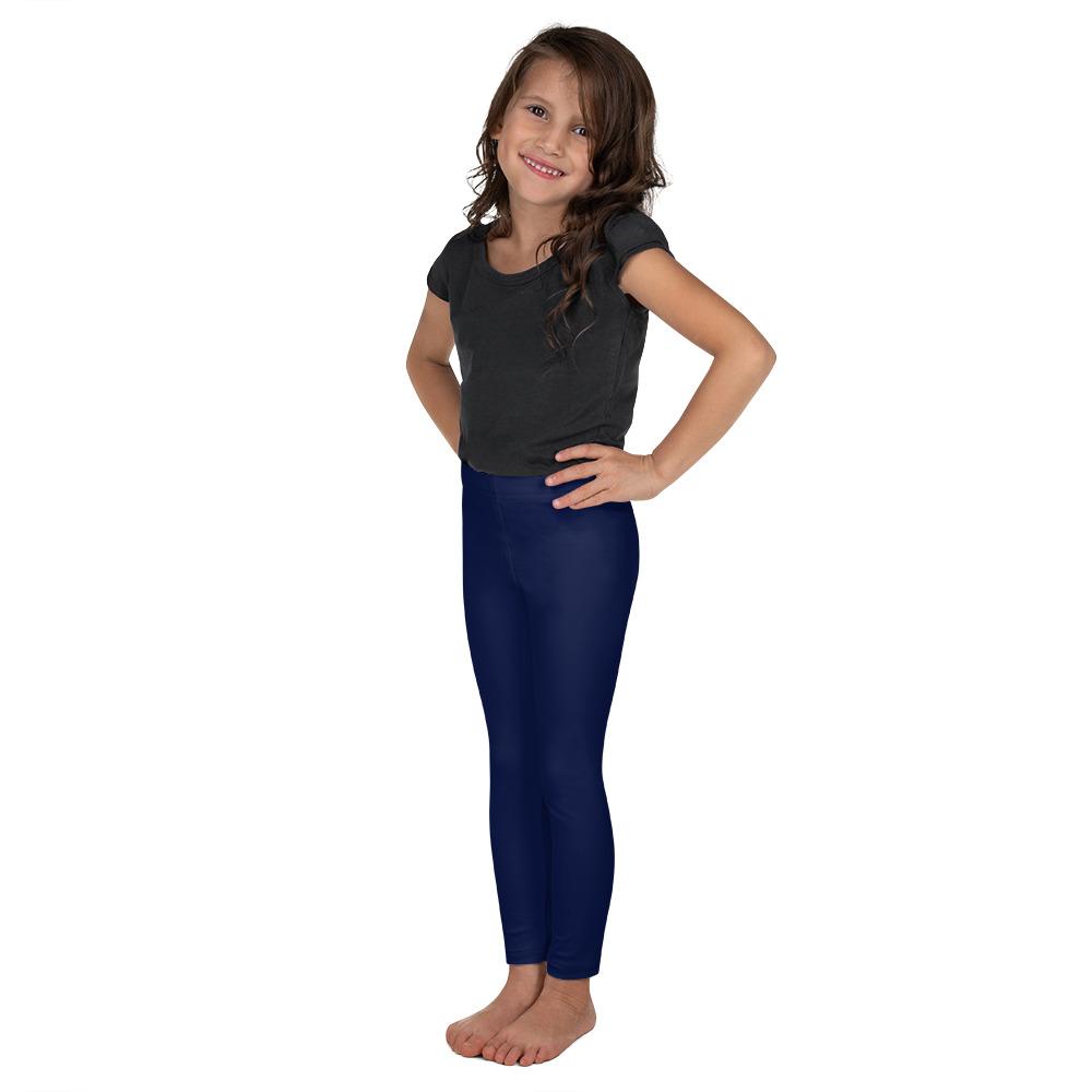 Solid Ocean Blue Kid's Leggings Gearbunch