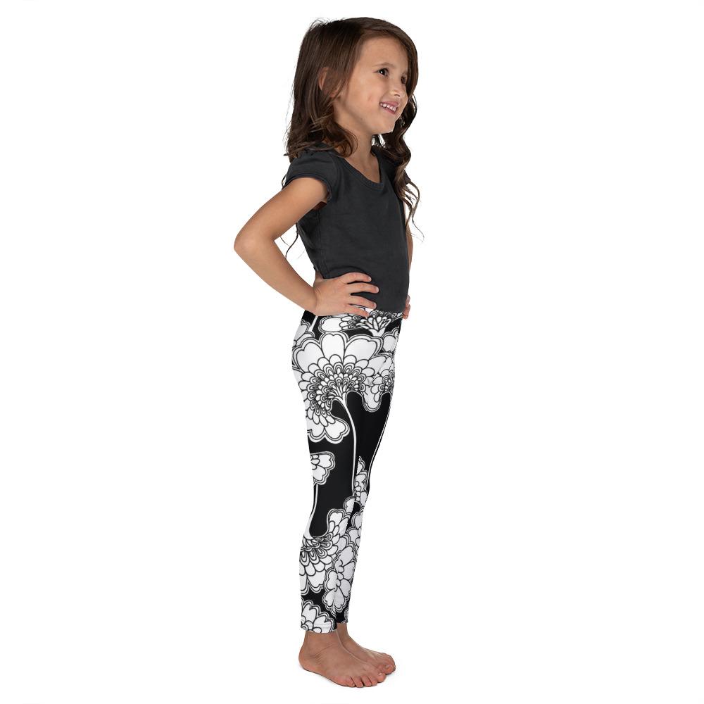 Japanese Floral Kid's Leggings Gearbunch