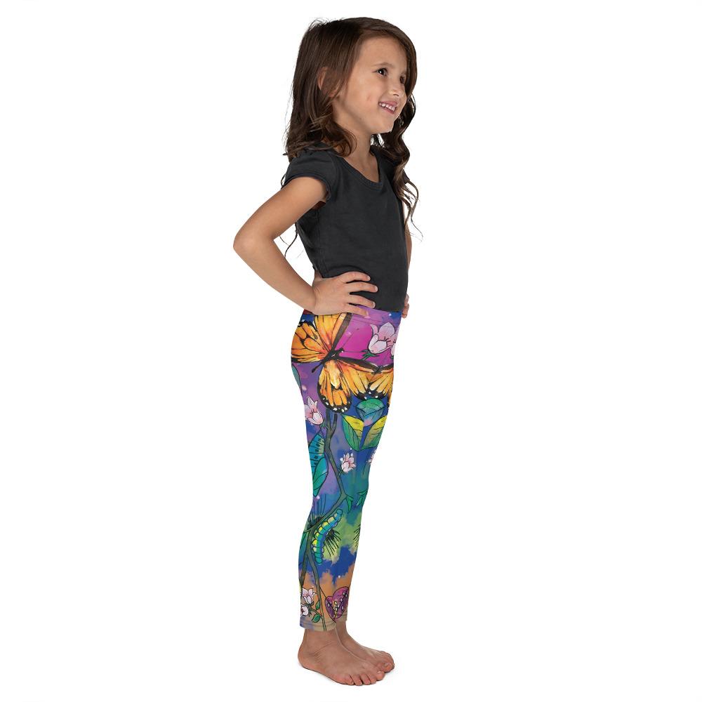 Blue Metamorphosis Kid's Leggings Gearbunch