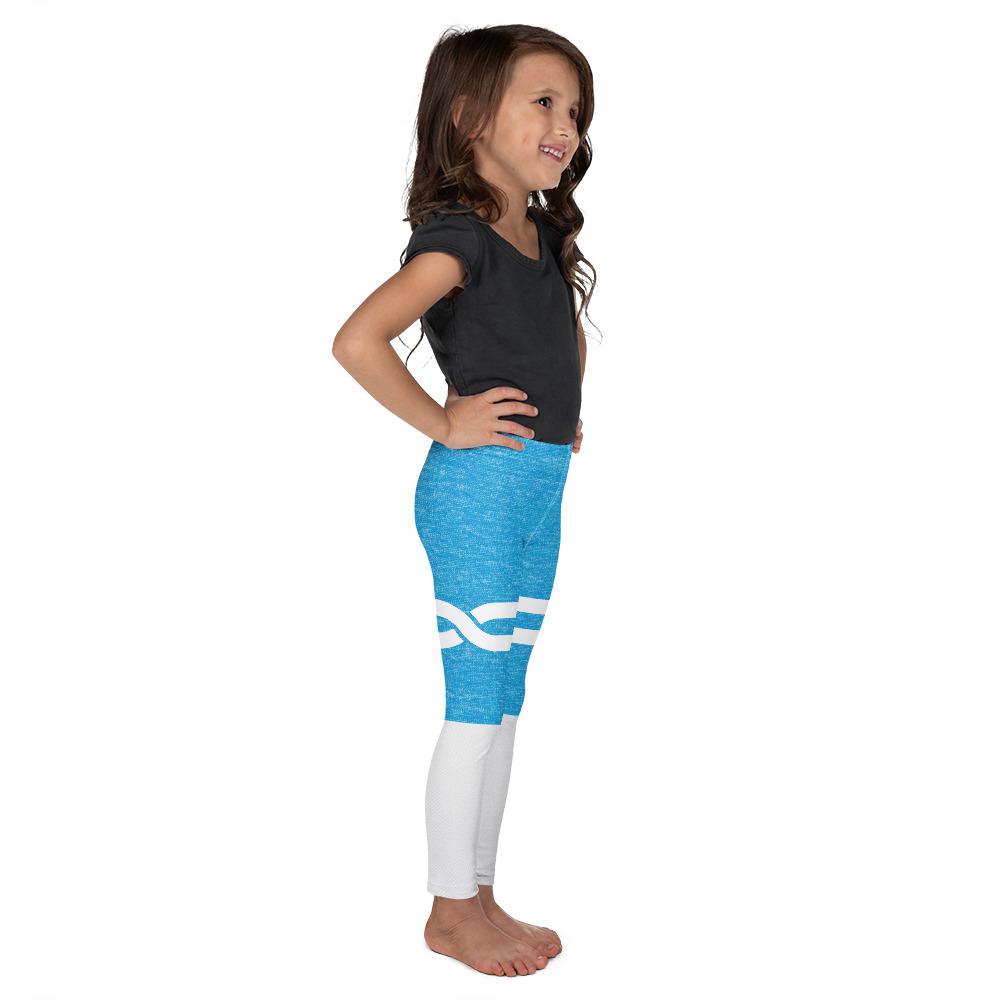 Blue and White Infinity Kid's Leggings Gearbunch