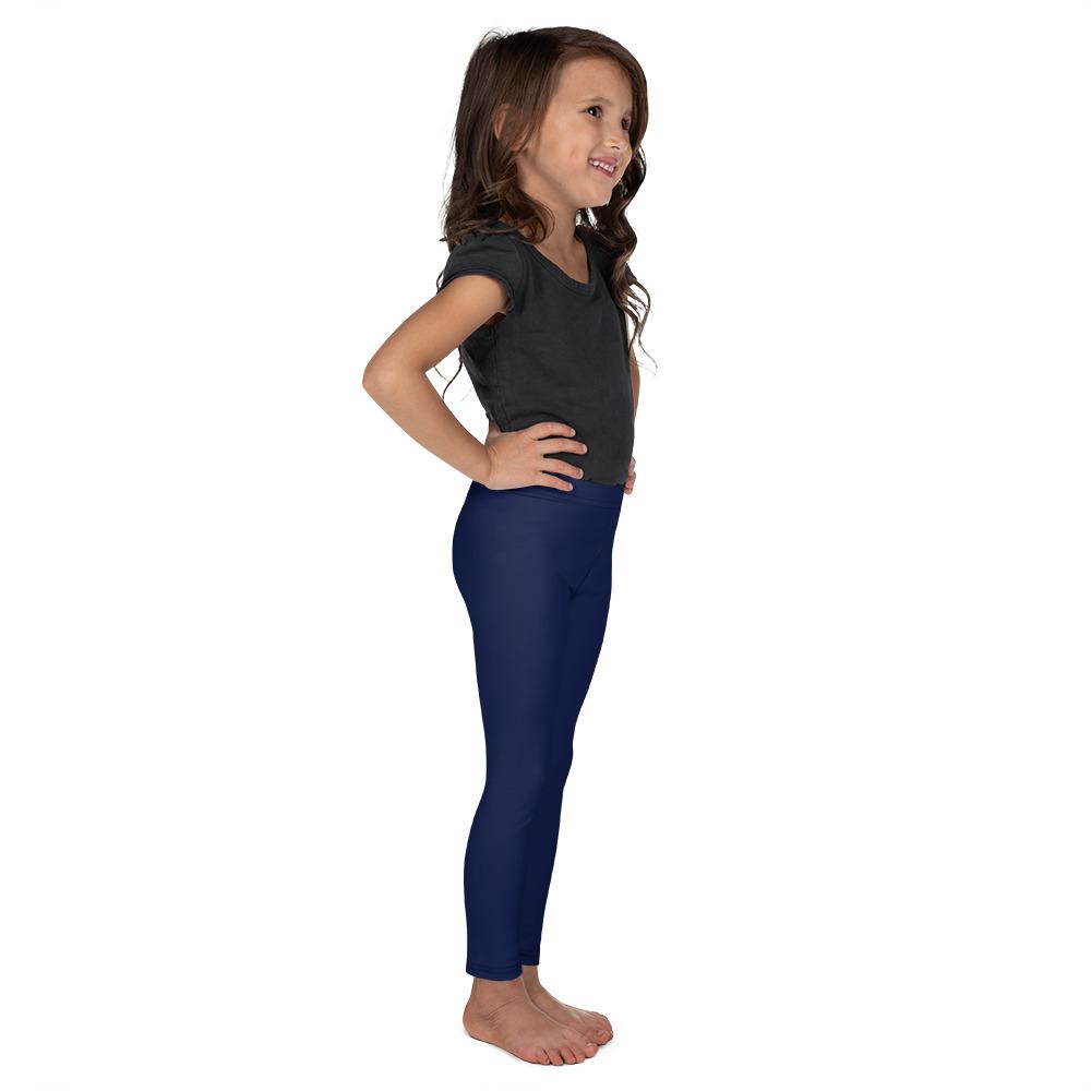 Solid Ocean Blue Kid's Leggings Gearbunch