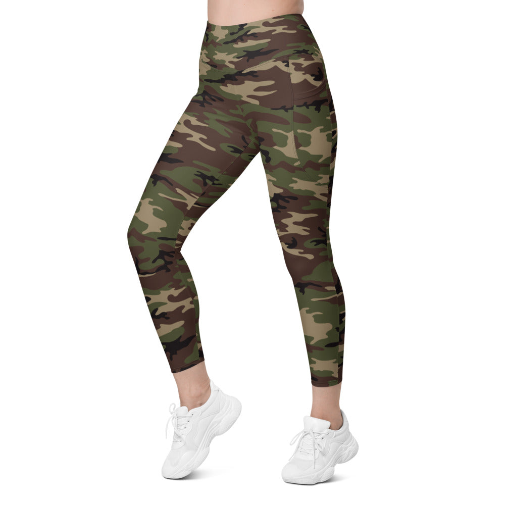 Leggings With Pockets - Green/Camo – Better Tights