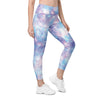 Womens Workout Yoga Pastel Galaxy Leggings with Pockets | Gearbunch