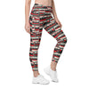 Womens Workout Retro Cassette Tapes Leggings with Pockets | Gearbunch