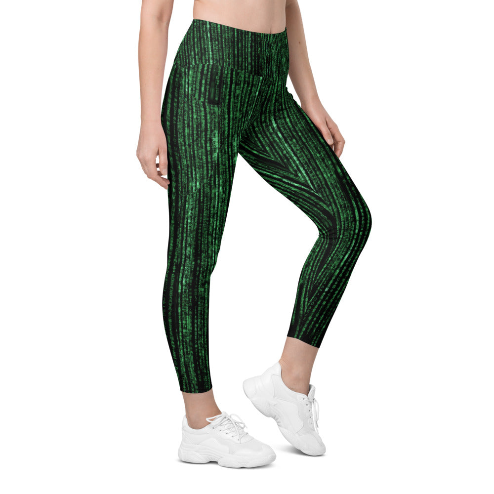 Womens Workout Matrix Inspired Leggings with Pockets | Gearbunch.com