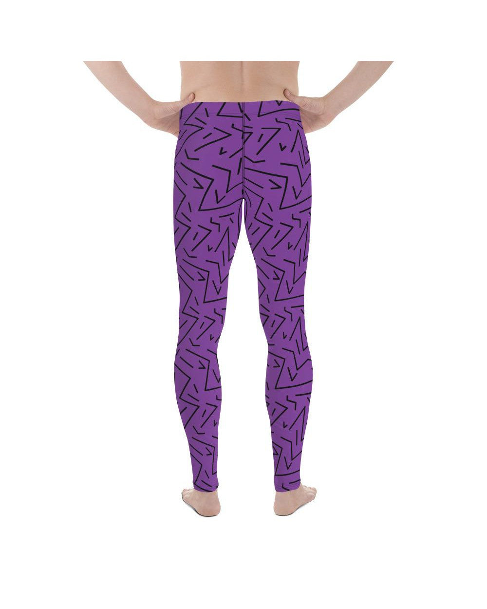 Purple Black Line Meggings Gearbunch Mens Leggings