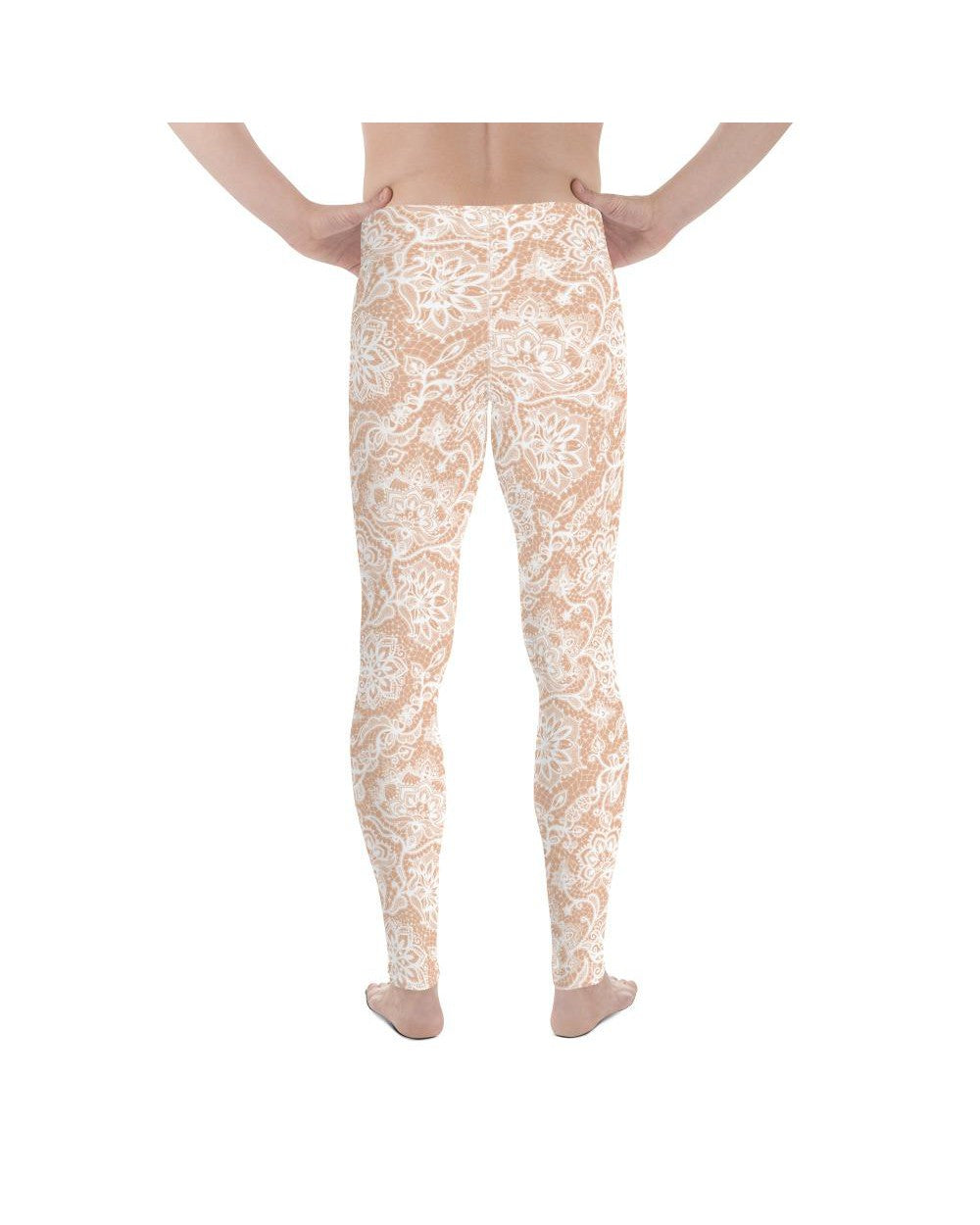 White Faux Lace Meggings Gearbunch Mens Leggings