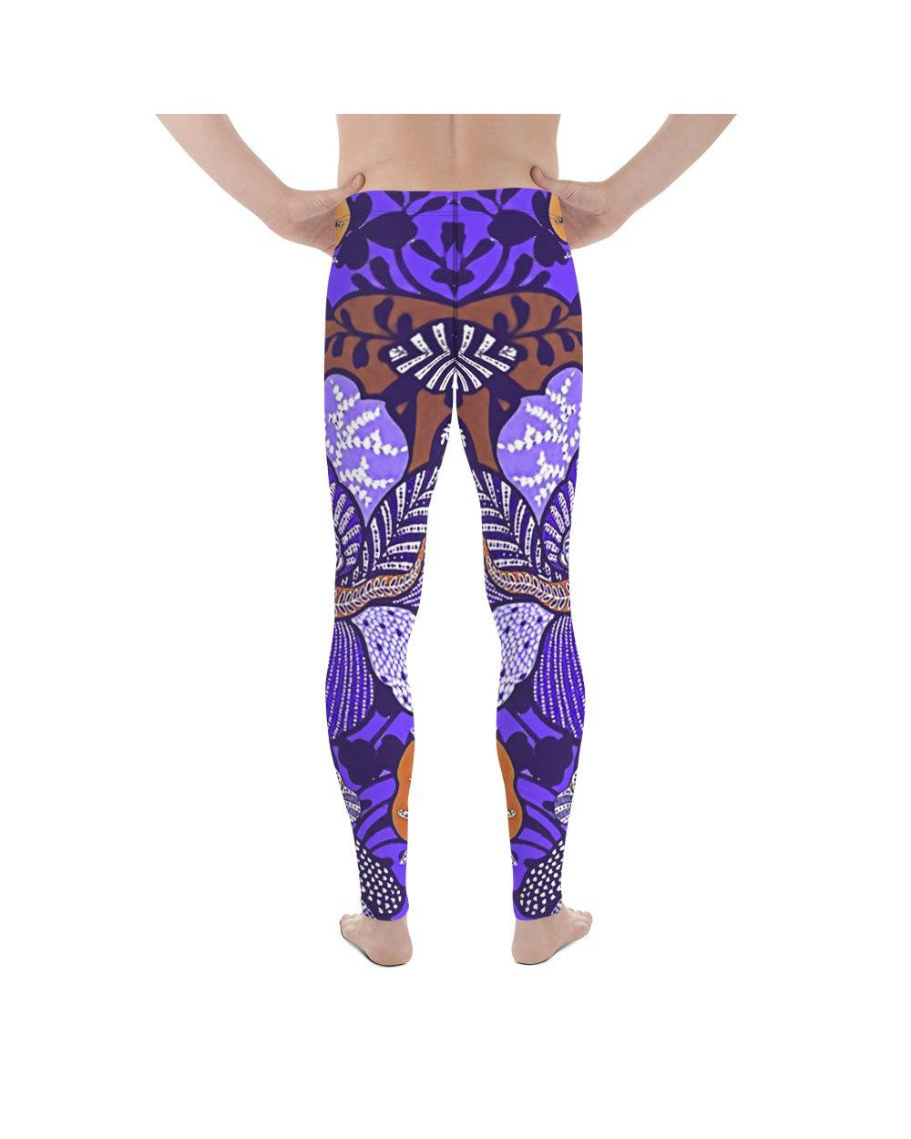 Purple Batik Floral Meggings Gearbunch