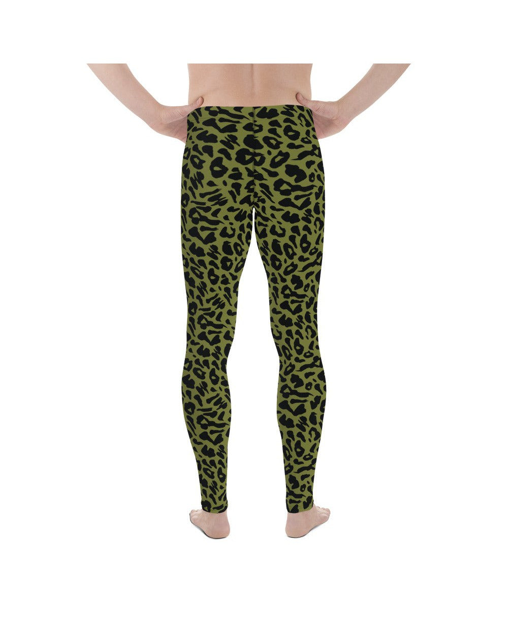 Olive Green Leopard Skin Meggings