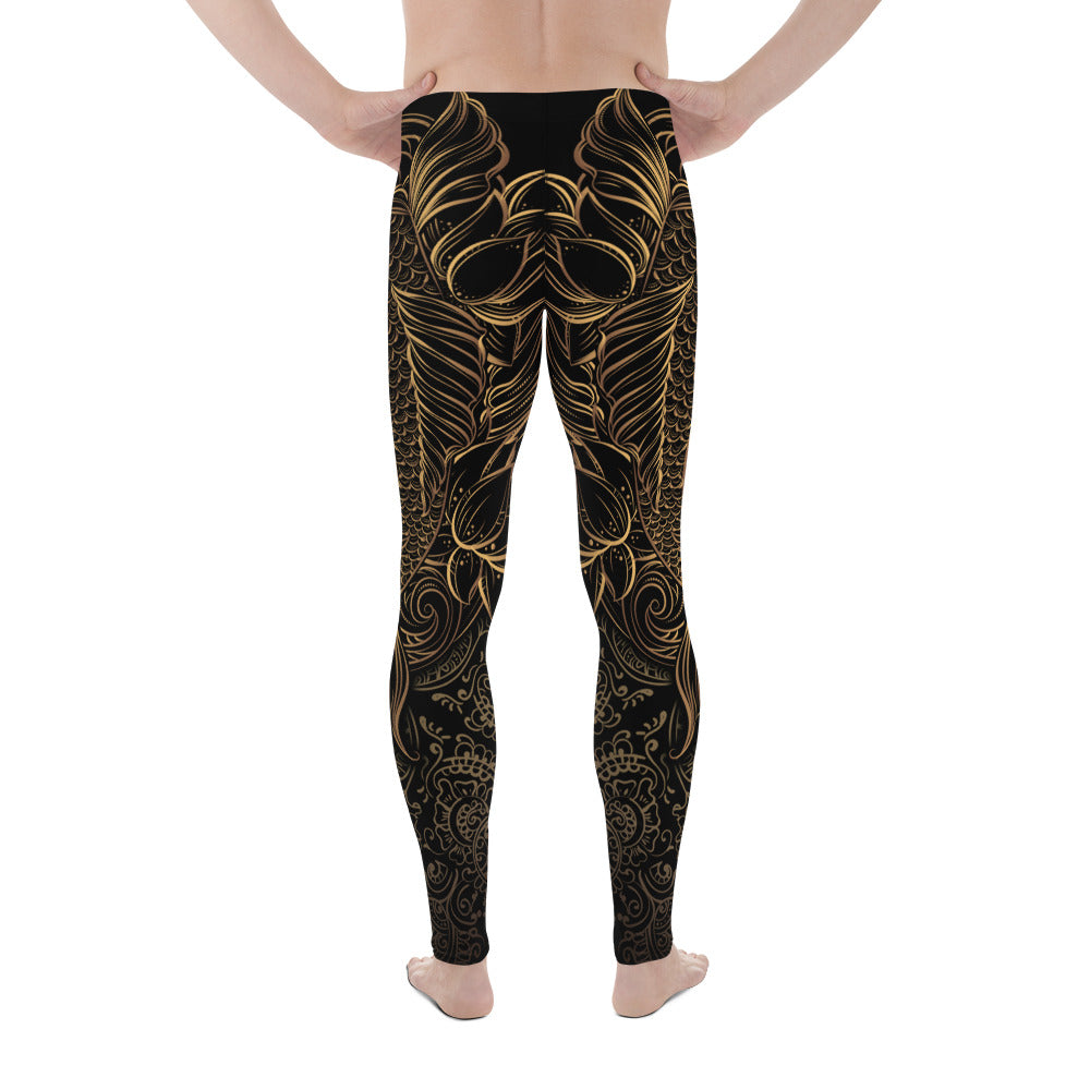 Golden Oriental Koi Fish Meggings