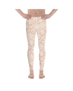 White Faux Lace Meggings Gearbunch Mens Leggings