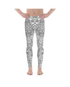 White & Black Mandala Meggings Gearbunch Men's Leggings