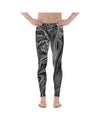 Mens Leggings Workout Grey Swirl Meggings | Gearbunch.com