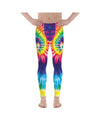 Mens Leggings Workout Tie Dye Swirl Meggings Rainbow | Gearbunch.com