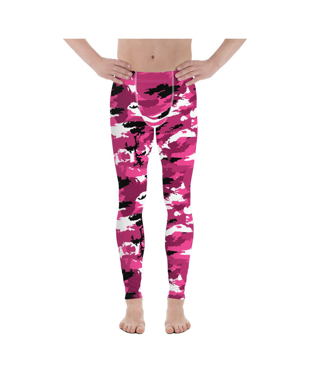 Men's Leggings Pink Camo Meggings Pink/Black/White | Gearbunch.com 