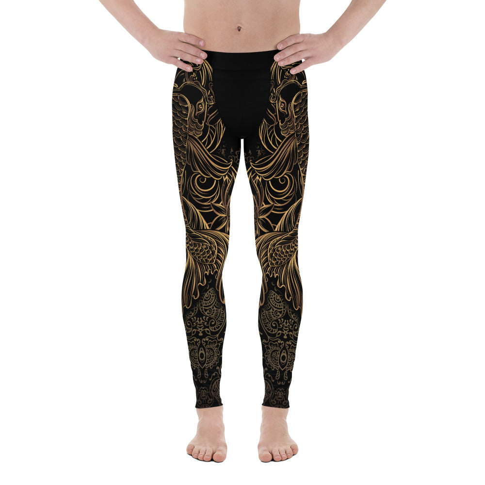 Golden Oriental Koi Fish Meggings