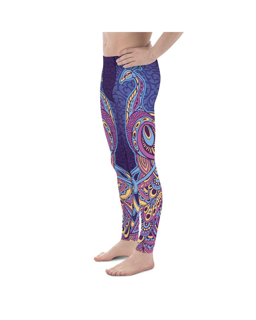 Ornamental Peacock Meggings Gearbunch Men's Leggings