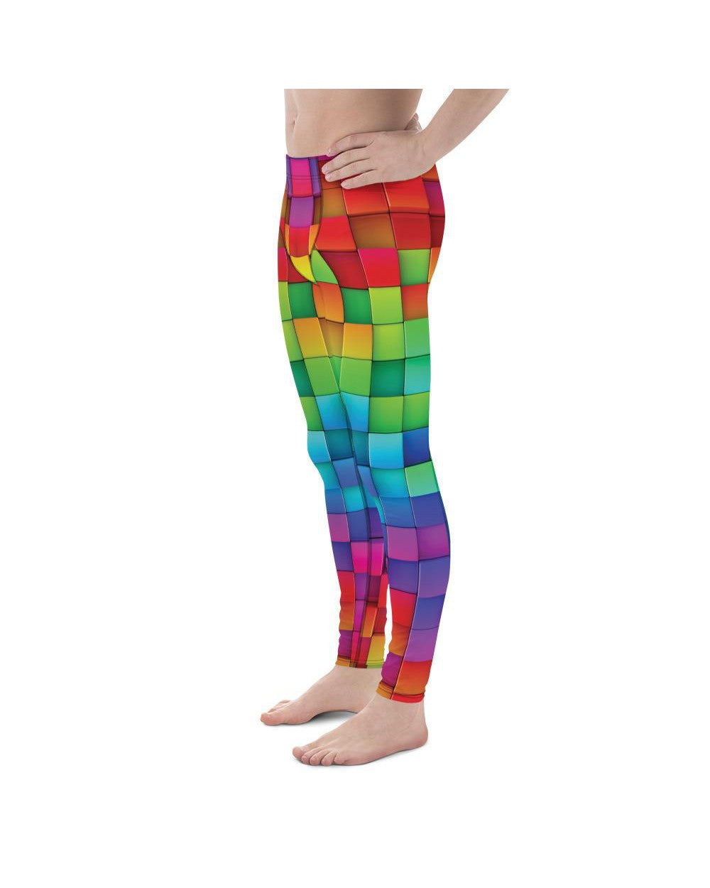 Rainbow Blocks Meggings Gearbunch Men's Leggings