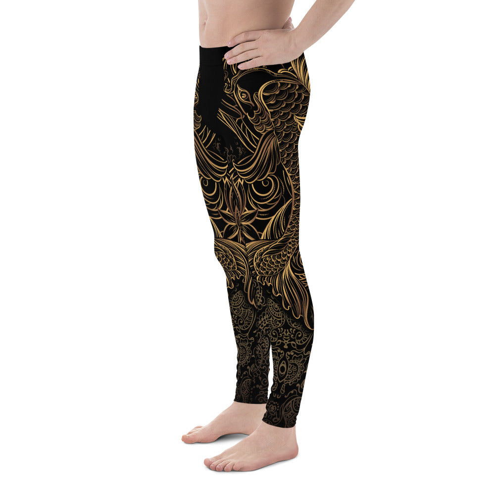 Golden Oriental Koi Fish Meggings