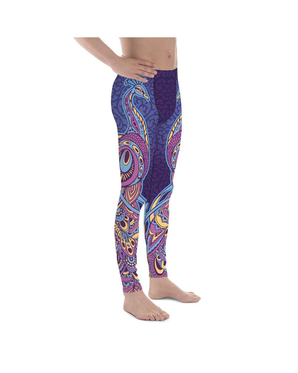 Ornamental Peacock Meggings Gearbunch Men's Leggings