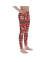 Mens Leggings Workout Red Ugly Christmas Meggings | Gearbunch.com