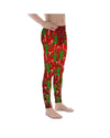 Mens Leggings Workout Santa's Elves Meggings Red/Green | Gearbunch.com