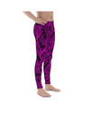 Mens Leggings Workout Pink Glowing Floral Meggings | Gearbunch.com